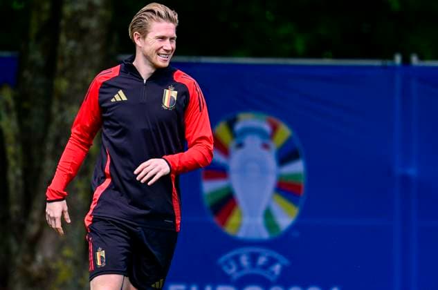 Belgium Media Activities - UEFA EURO, EM, Europameisterschaft,Fussball 2024 16 06 2024 FREIBERG AM NECKA, GERMANY - JUNE 16 : De Bruyne Kevin forward of Belgium during a training session of the Belgian Red Devils at the UEFA EURO 2024 European Football Championship tournament on June 16, 2024 in Freiberg am Necka, Germany, 16 06 2024 Freiberg am Necka Germany  Copyright: xPeterxDexVoechtx