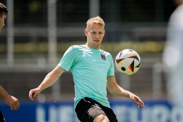 SOCCER - UEFA EURO, EM, Europameisterschaft,Fussball 2024 BERLIN,GERMANY,16.JUN.24 - SOCCER -UEFA EURO 2024, training Team AUT. Image shows Marco Gruell (AUT).  GEPAxpictures xJohannesxFriedl