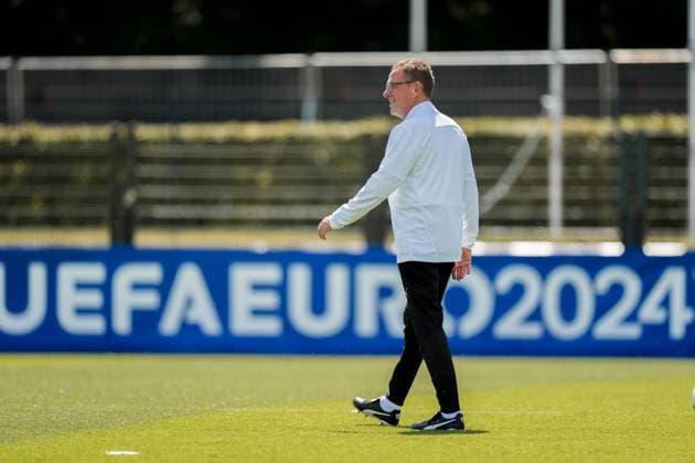 SOCCER - UEFA EURO, EM, Europameisterschaft,Fussball 2024 BERLIN,GERMANY,16.JUN.24 - SOCCER -UEFA EURO 2024, training Team AUT. Image shows head coach Ralf Rangnick (AUT).  GEPAxpictures xJohannesxFriedl