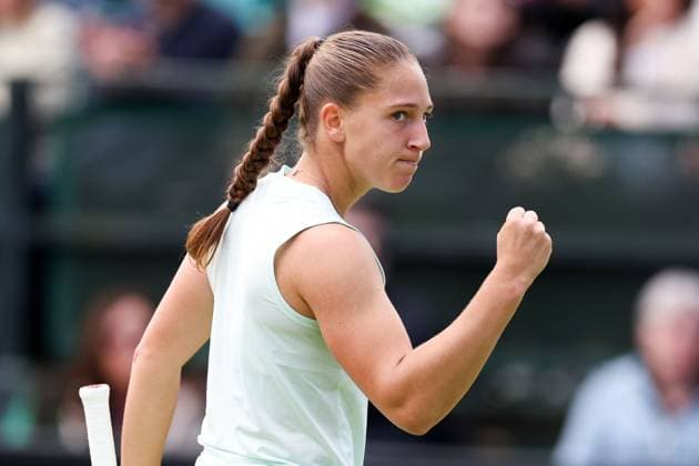 Diane Parry during a Semi Final match against Karolina Pliskova. Rothesay Open Nottingham, Day 7, Tennis, Lexus Nottingham Tennis Centre, Nottingham, UK - 16 June 2024  Copyright: xRyanxBrowne Shutterstockx 14523734c
