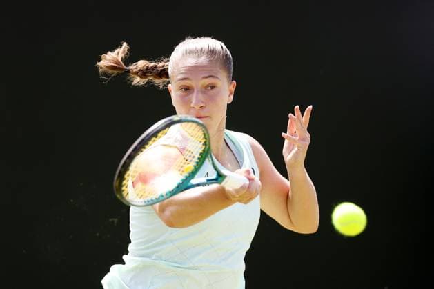 Diane Parry during a Semi Final match against Karolina Pliskova. Rothesay Open Nottingham, Day 7, Tennis, Lexus Nottingham Tennis Centre, Nottingham, UK - 16 June 2024  Copyright: xRyanxBrowne Shutterstockx 14523734d