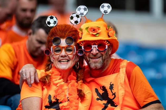 UEFA EURO 2024 Poland Netherlands 16 06 2024 Fans of Netherlands UEFA EURO 2024 Poland Netherlands Volksparkstadion, Hamburg 16 06 2024 Copyright: xBEAUTIFULxSPORTS Buriakovx
