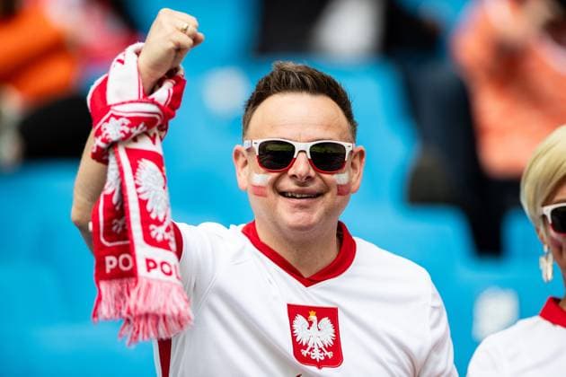 UEFA EURO 2024 Poland Netherlands 16 06 2024 Fan of Poland UEFA EURO 2024 Poland Netherlands Volksparkstadion, Hamburg 16 06 2024 Copyright: xBEAUTIFULxSPORTS Buriakovx