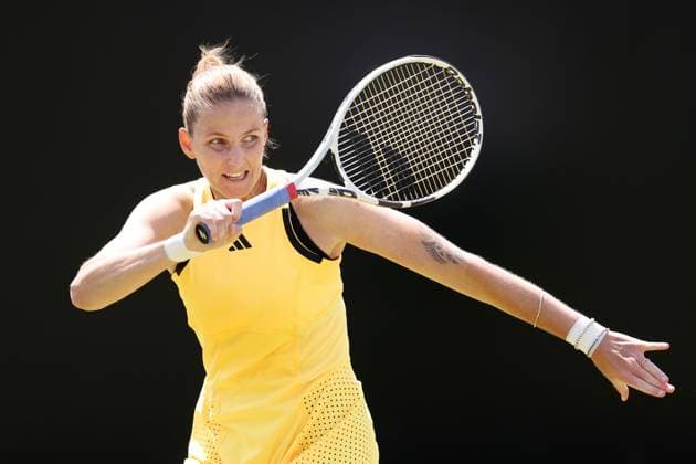 Karolina Pliskova during a Semi Final match against Diane Parry Rothesay Open Nottingham, Day 7, Tennis, Lexus Nottingham Tennis Centre, Nottingham, UK - 16 June 2024  Copyright: xRyanxBrowne Shutterstockx 14523734m