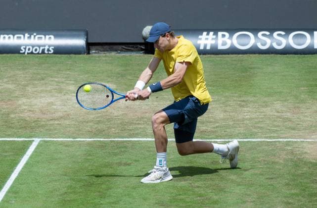 Jack Draper GBR xettx, Germany, Stuttgart, 16 06 2024, Tennis, Boss Open, 2024, Final, J Draper GBR M Berrettini ITA , TC Weissenhof, Center Court Photo A2 Bildagentur Peter Hartenfelser