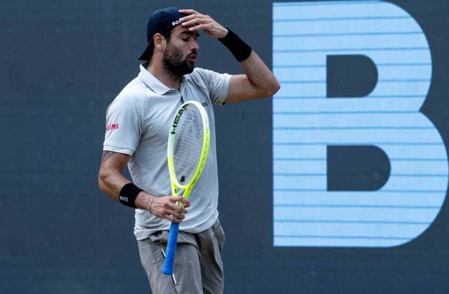 Matteo Berrettini ITA xettx, Germany, Stuttgart, 16 06 2024, Tennis, Boss Open, 2024, Final, J Draper GBR M Berrettini ITA , TC Weissenhof, Center Court Photo A2 Bildagentur Peter Hartenfelser