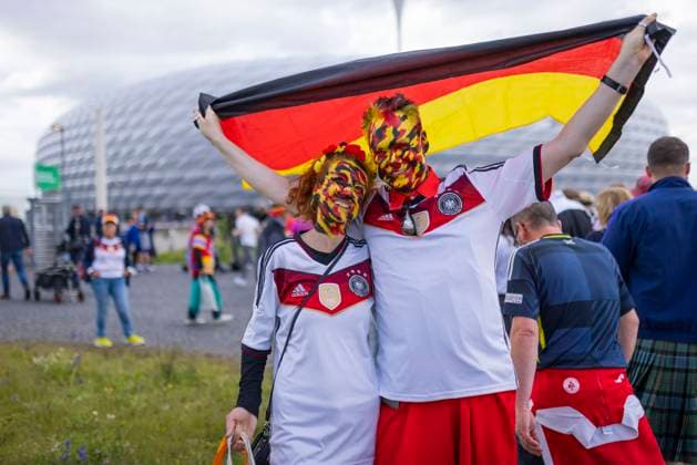Munich, Germany 14th Jun 2024 Fans of Germany Germany Scotland Germany Scotland 14 06 2024