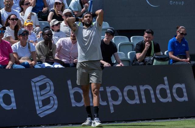 Matteo Berrettini ITA xettx, Germany, Stuttgart, 16 06 2024, Tennis, Boss Open, 2024, Final, J Draper GBR M Berrettini ITA , TC Weissenhof, Center Court Photo A2 Bildagentur Peter Hartenfelser