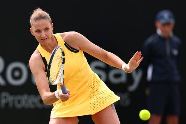 16th June 2024; Lexus Nottingham Tennis Centre, Nottingham, England; Rothesay Nottingham Open, Day 7; Karolina Pilskova in action during her womens singles semi-final match with Diane Parry  ActionPlus12655123 ShaunxBrooks