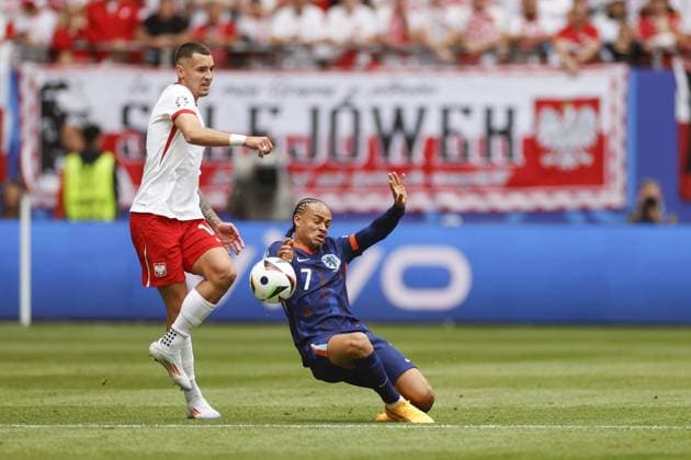HAMBURG, Volkspark Stadium ,16-06-2024 , European Football Championship Euro2024, Group stage match no.7 between Poland and Netherlands. Netherlands player Xavi Simons Poland - Netherlands (Euro2024)  x25506129x Copyright: