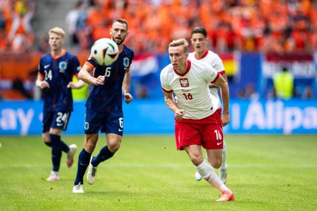 UEFA EURO 2024 Poland Netherlands 16 06 2024 Adam Buska Poland, 16 UEFA EURO 2024 Poland Netherlands Volksparkstadion, Hamburg 16 06 2024 Copyright: xBEAUTIFULxSPORTS Buriakovx