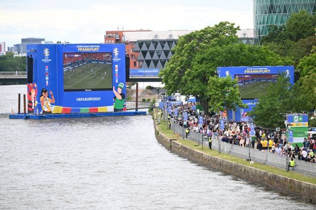 EURO 2024, fan zone in Frankfurt