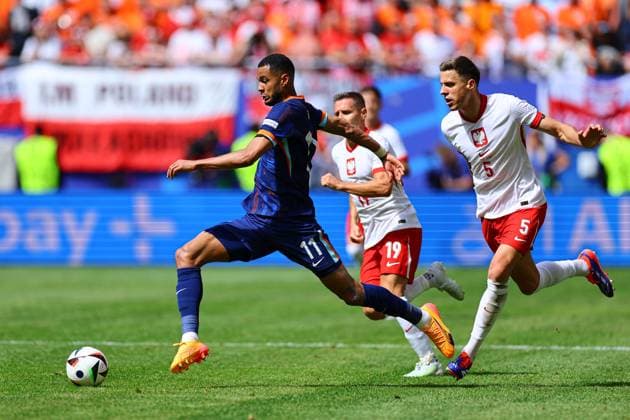 2024.06.16 Hamburg Pilka nozna Reprezentacja Mistrzostwa Europy EURO 2024 Niemcy Polska - Holandia N z Cody Gakpo Foto Pawel Andrachiewicz PressFocus 2024.06.16 Hamburg Football European Championships 2024 EURO 2024 Germany Poland - Netherlands Cody Gakpo Credit: Pawel Andrachiewicz PressFocus NEWSPIX.PL --- Newspix.pl  20240616_PF_PA082