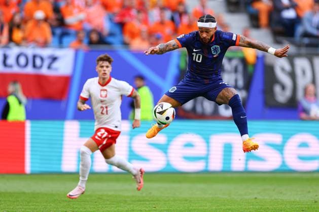 2024.06.16 Hamburg Pilka nozna Reprezentacja Mistrzostwa Europy EURO 2024 Niemcy Polska - Holandia N z Memphis Depay Foto Pawel Andrachiewicz PressFocus 2024.06.16 Hamburg Football European Championships 2024 EURO 2024 Germany Poland - Netherlands Memphis Depay Credit: Pawel Andrachiewicz PressFocus NEWSPIX.PL --- Newspix.pl  20240616_PF_PA093