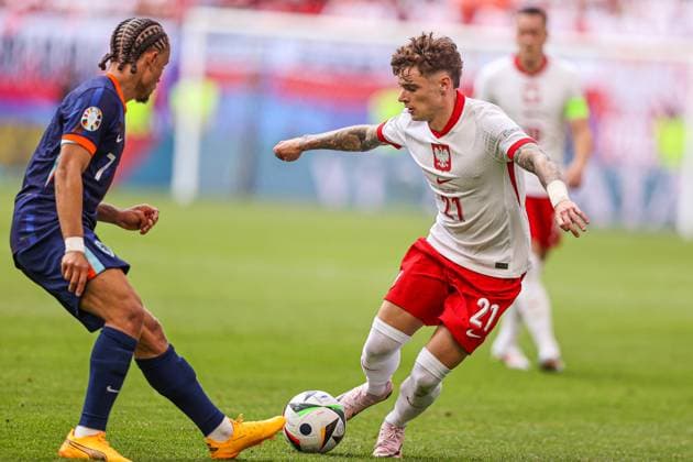 16.06.2024 HAMBURG, NIEMCY ( HAMBURG, GERMANY ) VOLKSPARKSTADION PILKA NOZNA (FOOTBALL) UEFA EURO, EM, Europameisterschaft,Fussball 2024 - FAZA GRUPOWA ( GROUP STAGE ) MECZ POLSKA - HOLANDIA ( GAME POLAND - NETHERLANDS ) NZ NIKOLA ZALEWSKI FOTO LUKASZ GROCHALA CYFRASPORT NEWSPIX.PL --- Newspix.pl  20240616CSLG0152
