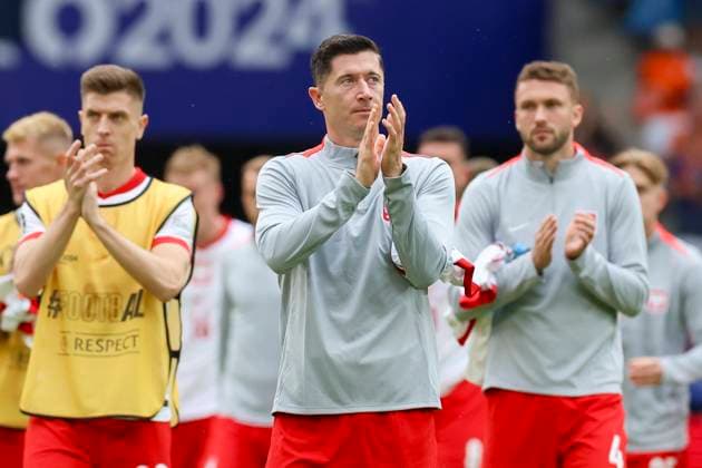 Robert Lewandowski Poland looks disappointed, UEFA EURO 2024 Group D, Poland vs Netherlands, Volksparkstadion Hamburg, 16 06 2024, Hamburg, Germany
