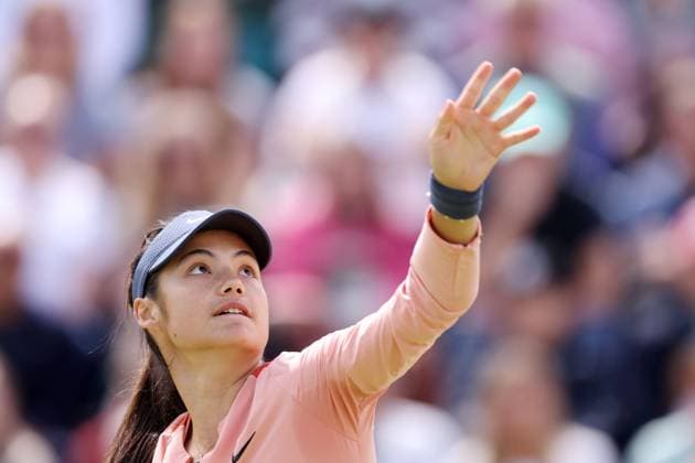 Emma Raducanu during a Semi Final match against Katie Boulter Rothesay Open Nottingham, Day 7, Tennis, Lexus Nottingham Tennis Centre, Nottingham, UK - 16 June 2024  Copyright: xRyanxBrowne Shutterstockx 14523734ay