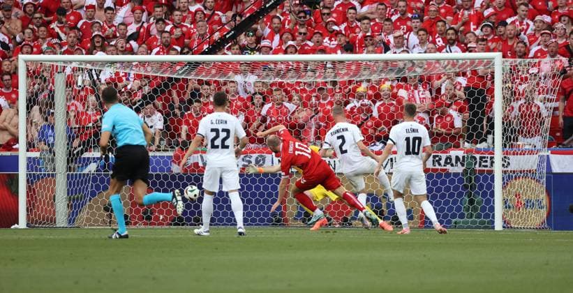Germany, Stuttgart, 16 06 2024, Football, UEFA Euro 2024, Slovenia Denmark