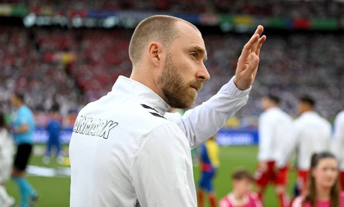 Football Euro 2024 Group C opening match 16 06 2024 Slovenia Denmark Christian Eriksen Denmark