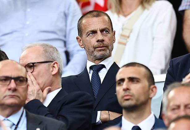 UEFA president, Aleksander Ceferin seen in the stands during the game Slovenia v Denmark, UEFA European Championship, EM, Europameisterschaft 2024, Group C, Football, Stuttgart Arena, Stuttgart, Germany, 16 Jun 2024 EDITORIAL USE ONLY No use with unauthorised audio, video, data, fixture lists, club league logos or live services. Online in-match use limited to 120 images, no video emulation. No use in betting, games or single club league player publications. Copyright: xMichaelxZemanek Shutterstockx 14539399ct
