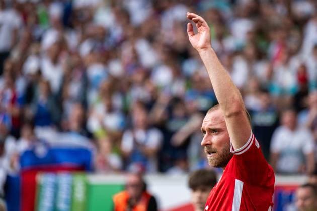 240616 Christian Eriksen of Denmark during the UEFA Euro 2024 Football Championship match between Slovenia and Denmark on June 16, 2024 in Stuttgart Photo Mathias Bergeld BILDBYRAN code MB MB0936 fotboll football soccer fotballs em europamästerskap em uefa euro uefa european football championship euro 2024 slovenien slovenia danmark denmark bbeng  Copyright: MATHIASxBERGELD BB240616MB100