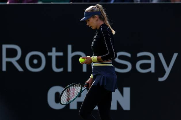 16th June 2024; Lexus Nottingham Tennis Centre, Nottingham, England; Rothesay Nottingham Open, Day 7; Katie Boulter during her womens singles final match with Karolina Pilskova  ActionPlus12655319 ShaunxBrooks