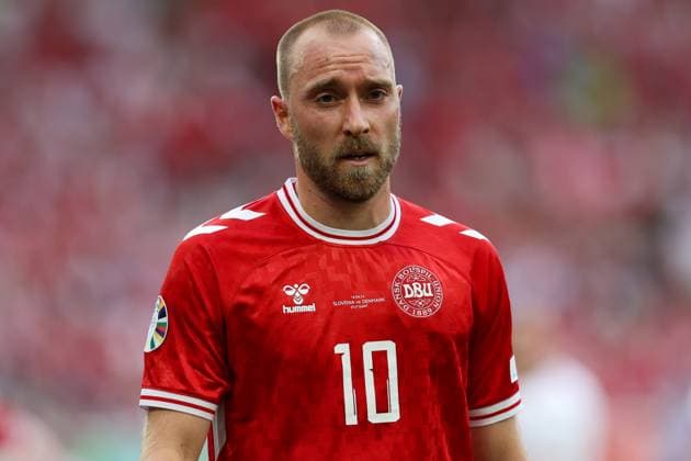 Soccer UEFA EURO 2024 Group Stage 1 Matchday Slovenia Denmark on 16 06 2024 at the Stuttgart Arena in Stuttgart Christian Eriksen Denmark xMSx