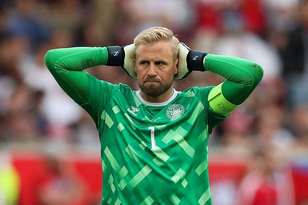 Soccer UEFA EURO 2024 Group Stage 1 Matchday Slovenia Denmark on 16 06 2024 at the Stuttgart Arena in Stuttgart Kasper Schmeichel Denmark xMSx