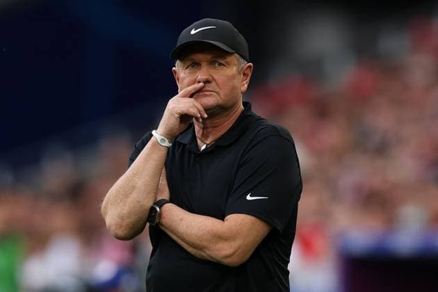 Soccer UEFA EURO 2024 Group Stage 1 Matchday Slovenia Denmark on 16 06 2024 at the Stuttgart Arena in Stuttgart Matjaz Kek Coach Head Coach Slovenia xMSx