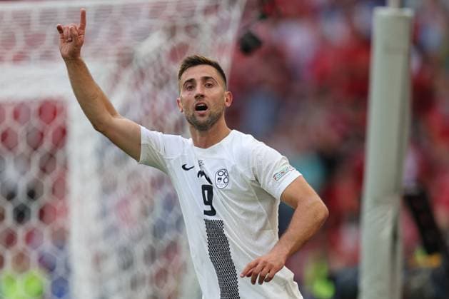 Stoccarda (Germania) 16 06 2024 - Euro 2024 Slovenia-Danimarca foto Image nella foto: Andraz Sporar 
