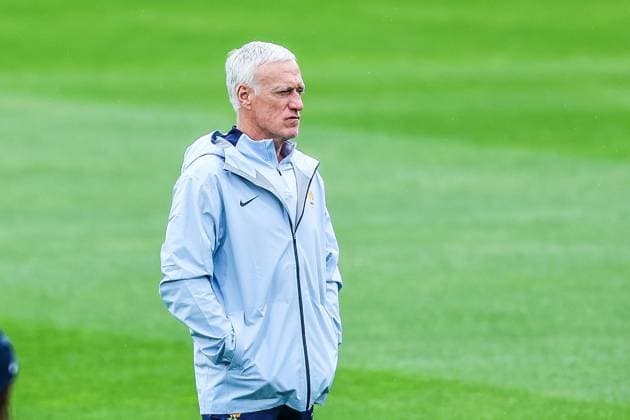 Sport, Football, UEFA EURO 2024 Group D Final Training France 16 06 2024, Paul Janes Stadium Düsseldorf Didier Deschamps Head Coach, France Düsseldorf Paul Janes Stadium North Rhine-Westphalia Germany