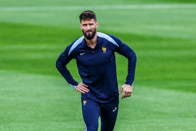 Sport, Football, UEFA EURO 2024 Group D final training France 16 06 2024, Paul Janes Stadion Düsseldorf Olivier Giroud France, 9 Düsseldorf Paul Janes Stadion North Rhine-Westphalia Germany