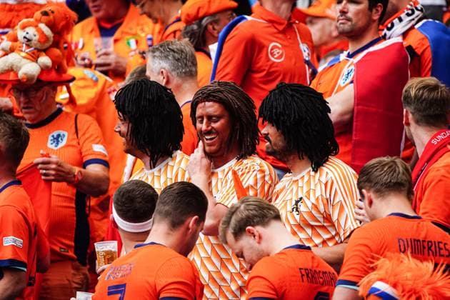 Fans of Netherlands GER, Poland vs Netherlands, European Football Championship, UEFA Euro 2024, Matchday 1, 16 06 2024 GER, Poland vs Netherlands, European Football Championship, UEFA Euro 2024, Matchday 1, 16 06 2024 Hamburg Copyright: xEibner-Pressefoto MarcelxvonxFehrnx EP_MFN