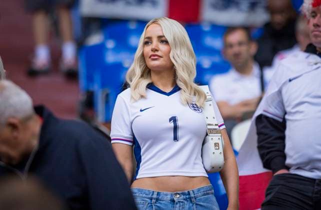 Gelsenkirchen, Germany 16th Jun 2024 Megan Davison wife of Jordan Pickford ENG England Serbia England Serbia 15 06 2024