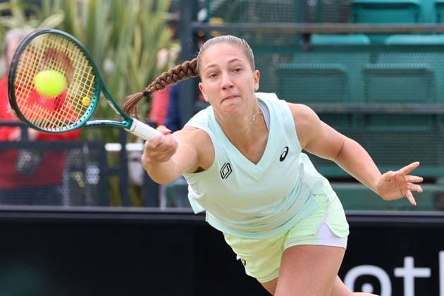 TENNIS - WTA, Tennis Damen Nottingham Open 2024 NOTTINGHAM,ENGLAND,16.JUN.24 - TENNIS - WTA Tour, Nottingham Open. Image shows Diane Parry (FRA).  GEPAxpictures xAlanxGrieves
