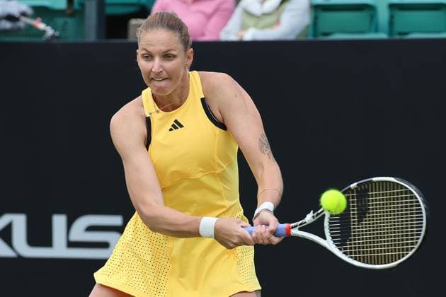 TENNIS - WTA, Tennis Damen Nottingham Open 2024 NOTTINGHAM,ENGLAND,16.JUN.24 - TENNIS - WTA Tour, Nottingham Open. Image shows Karolina Pliskova (CZE).  GEPAxpictures xAlanxGrieves