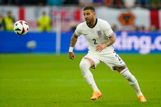 GER: Serbia v England. UEFA EURO, EM, Europameisterschaft,Fussball 2024 Kile Walker of England during the UEFA Euro 2024 match between Serbia and England, Group C, date 1, played at Arena AufSchalke stadium on June 16, 2024 in Gelsenkirchen, Germany. kpng Copyright: xSergioxRuizx xPRESSINPHOTOx PS_240616_SER_ENG_1046