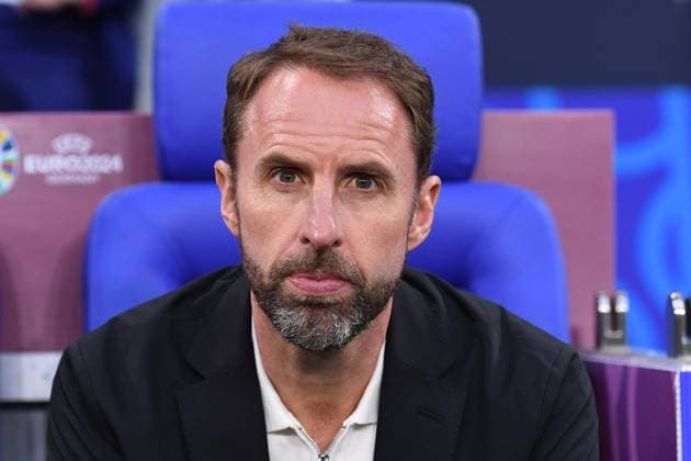 Soccer UEFA EURO 2024 Group Stage 1 Matchday Serbia England on 16 06 2024 at the Arena AufSchalke in Gelsenkirchen Gareth Southgate Head Coach England xRx