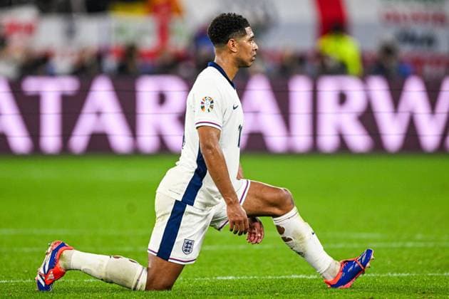 GELSENKIRCHEN - Jude Bellingham of England during the UEFA EURO, EM, Europameisterschaft,Fussball 2024 group C match between Serbia and England at Veltins Arena on June 16, 2024 in Gelsenkirchen, Germany. ANP Hollandse Hoogte UEFA EURO 2024 2024 xVIxANPxSportx xGerritxvanxKeulenxIVx 501266626 originalFilename: 501266626.jpg