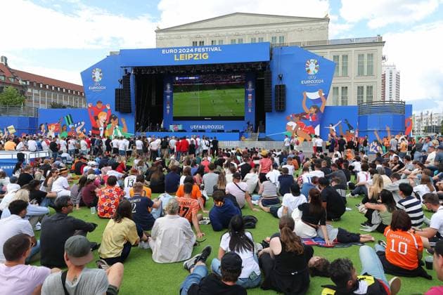 EURO 2024, fan zone in Leipzig
