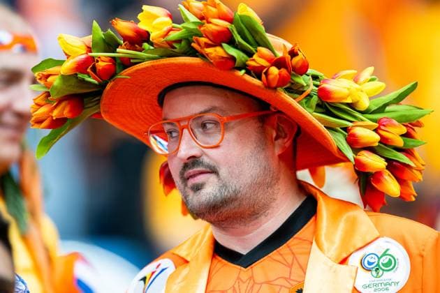 June 16, 2024, Hamburg, Germany: Fan of the Netherlands seen in action during the UEFA EURO, EM, Europameisterschaft,Fussball 2024 Group D match between Poland and Netherlands at the Volksparkstadion in Hamburg. Hamburg Germany - ZUMAs227 20240616_zip_s227_026 Copyright: xMateuszxSlodkowskix