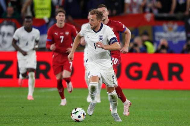 Serbia v England UEFA EURO, EM, Europameisterschaft,Fussball 2024 Group C Harry Kane of England in action during the UEFA Euro 2024 Group C match between Serbia and England at Veltins-Arena, Gelsenkirchen Copyright: xPaulxChestertonx FIL-20270-0214 UK Newspapers OUT