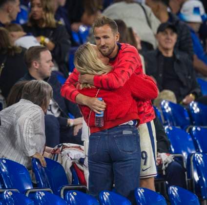 Gelsenkirchen, Germany 16th Jun 2024 Harry Kane s wife Katie Goodland and Harry Kane ENG England Serbia England Serbia 15 06 2024