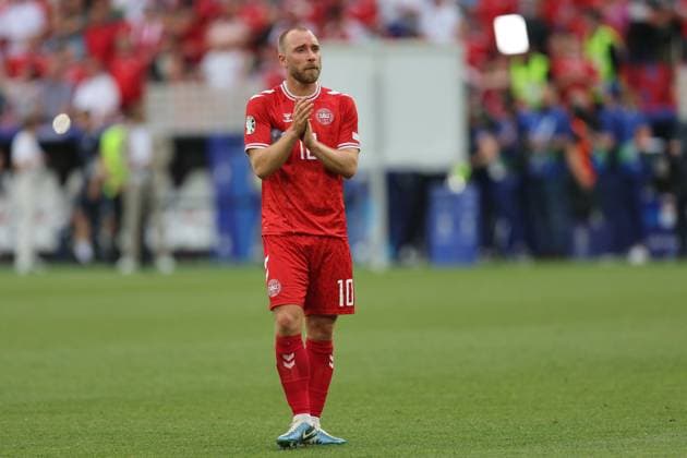 Christian Eriksen (Denmark) during the UEFA EURO, EM, Europameisterschaft,Fussball Germany 2024 match between Slovenia 1-1 Denmark at Stuttgart Arena on June 16, 2024 in Stuttgart , Germany. Noxthirdxpartyxsales  (256646063)