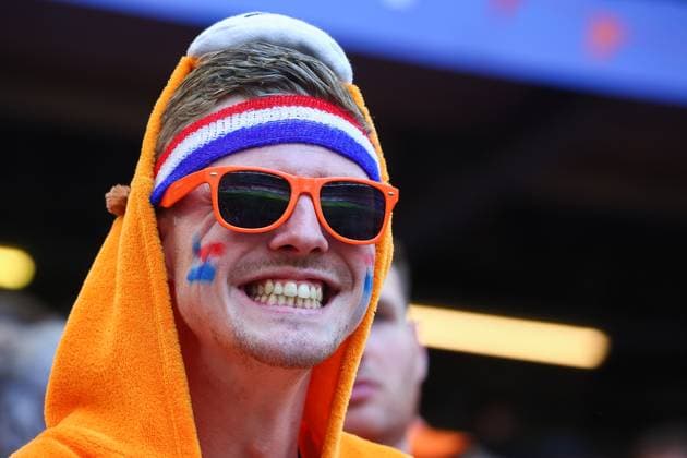 Poland Vs Netherlands in Hamburg, Germany - 16 Jun 2024 Supporter of Netherlands is seen during the UEFA EURO, EM, Europameisterschaft,Fussball 2024 group D match between Poland and the Netherlands at the Volksparkstadion. (Final score; Poland 1:2 Netherlands) Hamburg Germany Copyright: xSergeixMikhailichenkox xSOPAxImagesx Mikhailichenko_Pol-Ned2