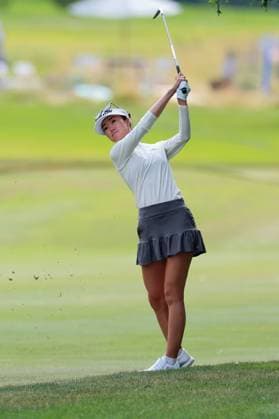 Meijer LPGA, Golf Damen Classic Grace Kim of Sydney, Australia hits to the green from the 18th fairway during the final round of the Meijer LPGA Classic for Simply Give golf tournament at Blythefield Country Club in Belmont, MI, USA Sunday, June 16, 2024. Belmont Michigan United States  Copyright: xAmyxLemusx originalFilename:lemus-meijerlp240616_nplYG.jpg