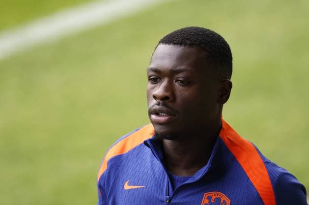 WOLFSBURG - Brian Brobbey during a training session of the Dutch national team, Nationalteam at the AOK Stadium on June 17, 2024 in Wolfsburg, Germany. The Dutch national team is preparing for the group match at the European Football Championship in Germany against France. ANP KOEN VAN WEEL UEFA EURO, EM, Europameisterschaft,Fussball 2024 Germany 2024 xVIxANPxSportx xxANPxIVx 501311225 originalFilename: 501311225.jpg