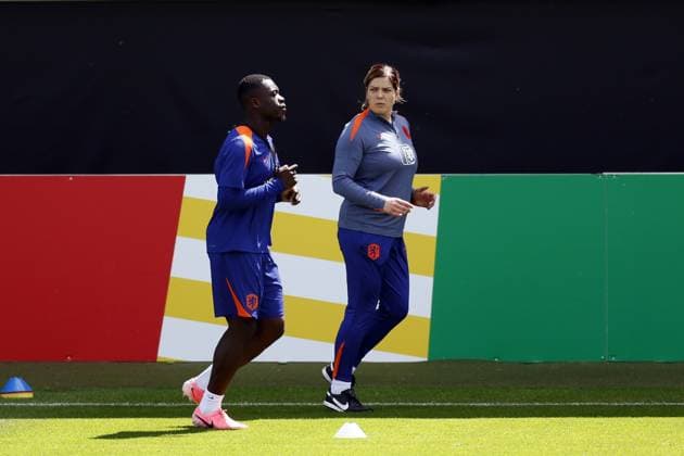 WOLFSBURG - Brian Brobbey trains separately from the group during a training session of the Dutch national team, Nationalteam at the AOK Stadium on June 17, 2024 in Wolfsburg, Germany. The Dutch national team is preparing for the group match at the European Football Championship in Germany against France. ANP KOEN VAN WEEL UEFA EURO, EM, Europameisterschaft,Fussball 2024 Germany 2024 xVIxANPxSportx xxANPxIVx 501311814 originalFilename: 501311814.jpg
