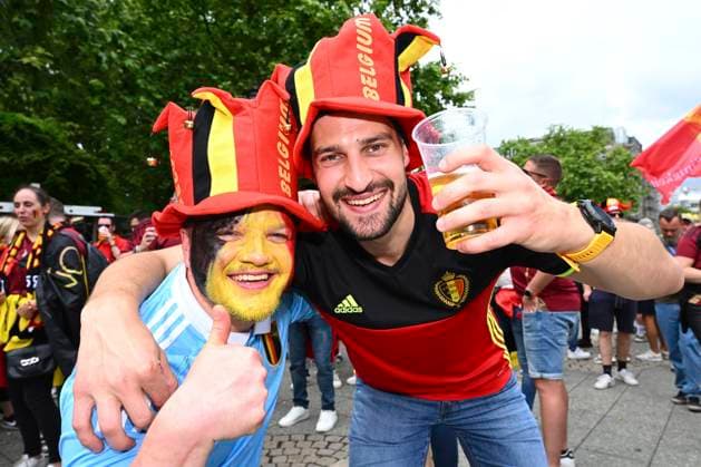 EURO 2024, Belgium - Slovakia, Fans before the match