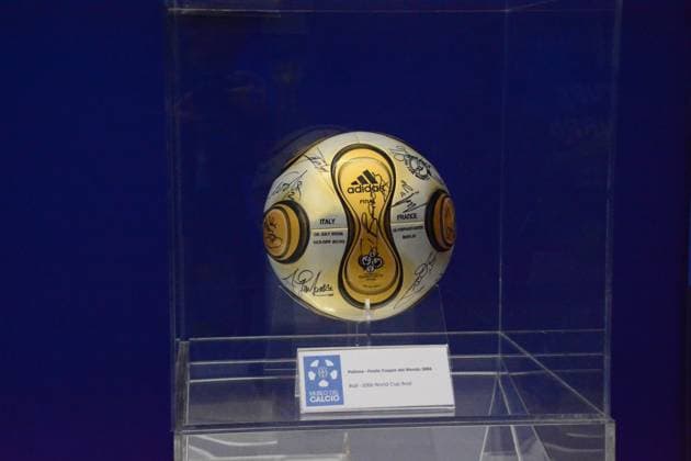 Final matchball FIFA World Cup, WM, Weltmeisterschaft, Fussball 2006 at Museum in Casa Azzurri in Iserlohn, Germany June 2024 during UEFA EURO, EM, Europameisterschaft,Fussball 2024 - Casa Azzurri, UEFA European Football Championship in Iserlhon, Germany, June 17 2024  Copyright: xPasqualexGolia IPAxSportx xipa-ax xx IPA_47207025 IPA_Agency_IPA47207025